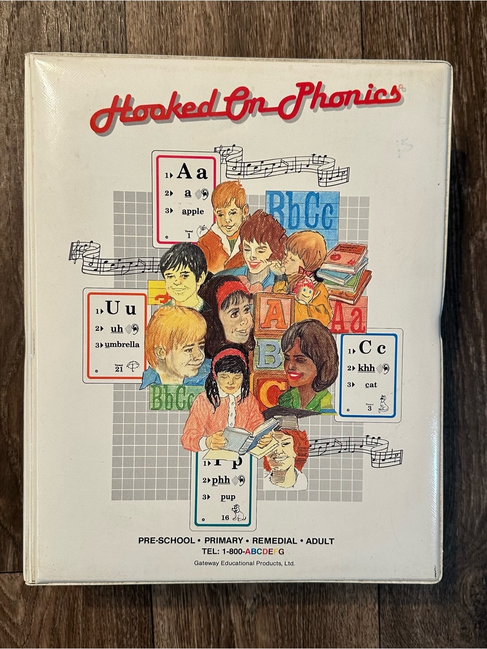 Hooked on Phonics Complete Set Vintage 1992 w/Cassettes Cards Books Binder